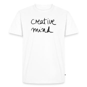 creative mind - T-shirt Premium bio Homme - blanc - Devant - Nico (187cm)