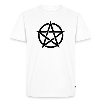 pentacle - T-shirt Premium bio Homme - blanc - Devant - Nico (187cm)