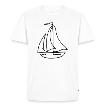Voilier voilier - T-shirt Premium bio Homme - blanc - Devant - Nico (187cm)