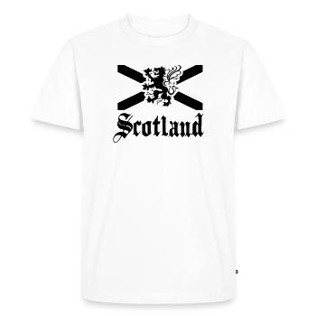 scotland - Men's Premium Organic T-Shirt - white - Front - Nico (187cm)