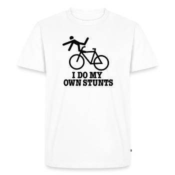 cascadeurs - T-shirt Premium bio Homme - blanc - Devant - Nico (187cm)