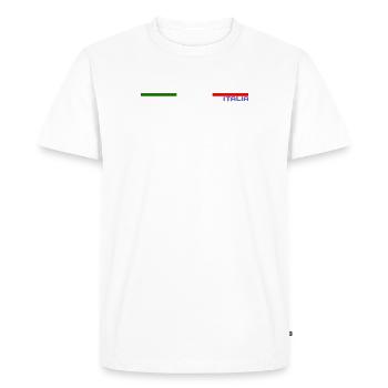 DRAPEAU ITALIA - T-shirt Premium bio Homme - blanc - Devant - Nico (187cm)