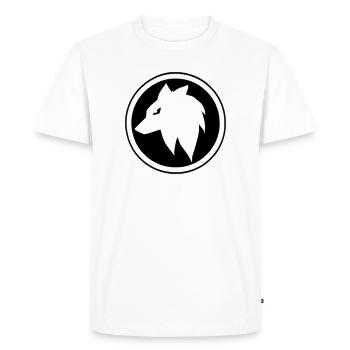Mangawolf en cercle - T-shirt Premium bio Homme - blanc - Devant - Nico (187cm)