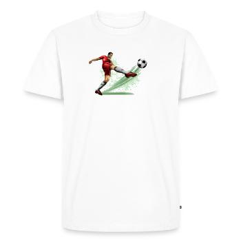 soccer player - T-shirt Premium bio Homme - blanc - Devant - Nico (187cm)