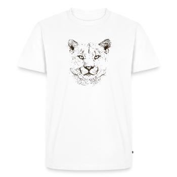cougar - Men's Premium Organic T-Shirt - white - Front - Nico (187cm)