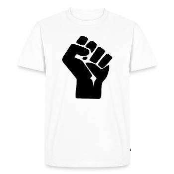 poing - T-shirt Premium bio Homme - blanc - Devant - Nico (187cm)