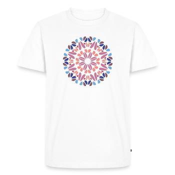 Mandala - T-shirt Premium bio Homme - blanc - Devant - Nico (187cm)