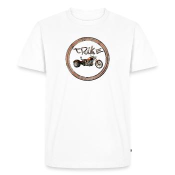 trike - Men's Premium Organic T-Shirt - white - Front - Nico (187cm)