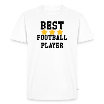 Football / Fußball / Soccer / Fútbol / Calcio - T-shirt Premium bio Homme - blanc - Devant - Nico (187cm)