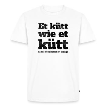 Köln Et Kütt Wie Et Kütt Kölner Grundgesetz Kölsch - Men's Premium Organic T-Shirt - white - Front - Nico (187cm)