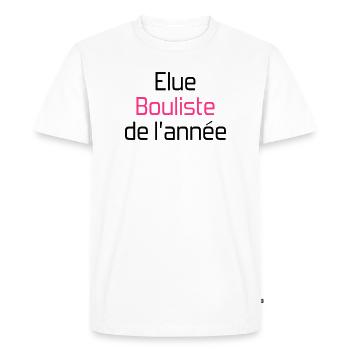 Petanque / Boules / Sport / Bouliste - T-shirt Premium bio Homme - blanc - Devant - Nico (187cm)