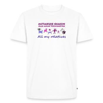 all my relatives animals indians - Men's Premium Organic T-Shirt - white - Front - Nico (187cm)