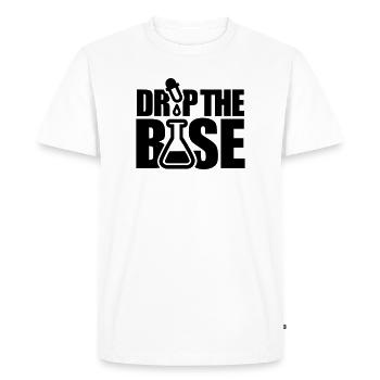 Drop the base - Men's Premium Organic T-Shirt - white - Front - Nico (187cm)