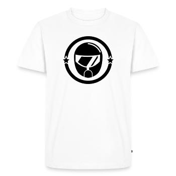 Karting / Kart / Pilote / Voiture - T-shirt Premium bio Homme - blanc - Devant - Nico (187cm)