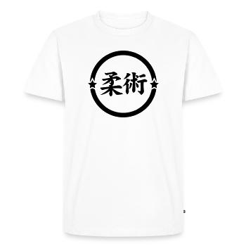 Jiu Jitsu / Jujutsu / Jiujitsu / Art Martial - T-shirt Premium bio Homme - blanc - Devant - Nico (187cm)