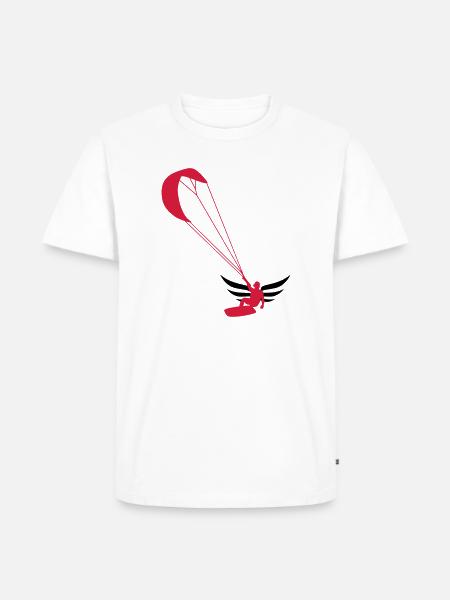 Kiteboarding / Kitesurfing / Kitesurf / - T-shirt Premium bio Homme - blanc