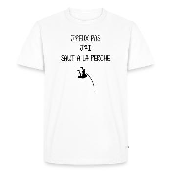 Pole Vault - Stabhochsprung - Saut à la Perche - Men's Premium Organic T-Shirt - white - Front - Nico (187cm)