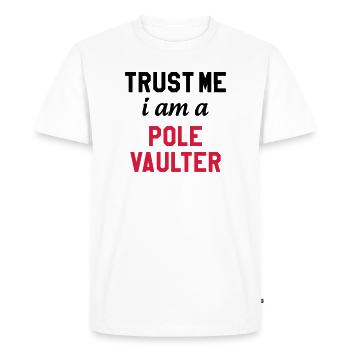 Pole Vault - Stabhochsprung - Saut à la Perche - Men's Premium Organic T-Shirt - white - Front - Nico (187cm)