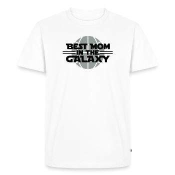 Best Mom In The Galaxy - Men's Premium Organic T-Shirt - white - Front - Nico (187cm)