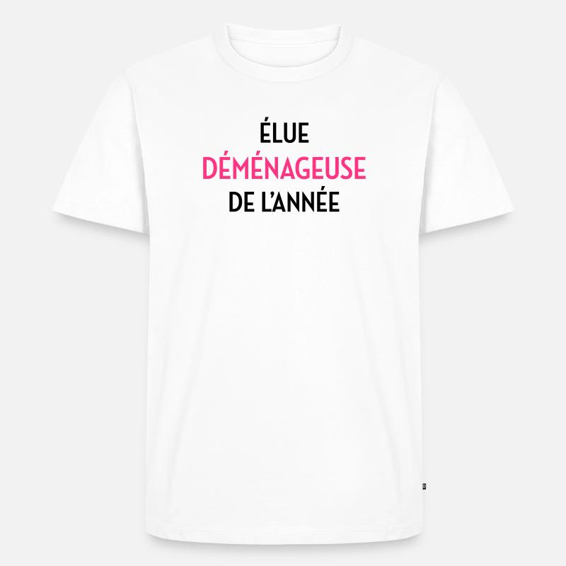 frachtführer / möbelpacker / mover / bewegen - Männer Premium Bio T-Shirt - Weiß