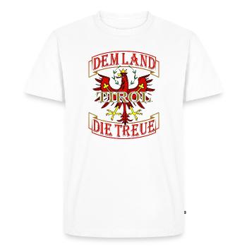Land Tirol la fidélité d’Autriche - T-shirt Premium bio Homme - blanc - Devant - Nico (187cm)