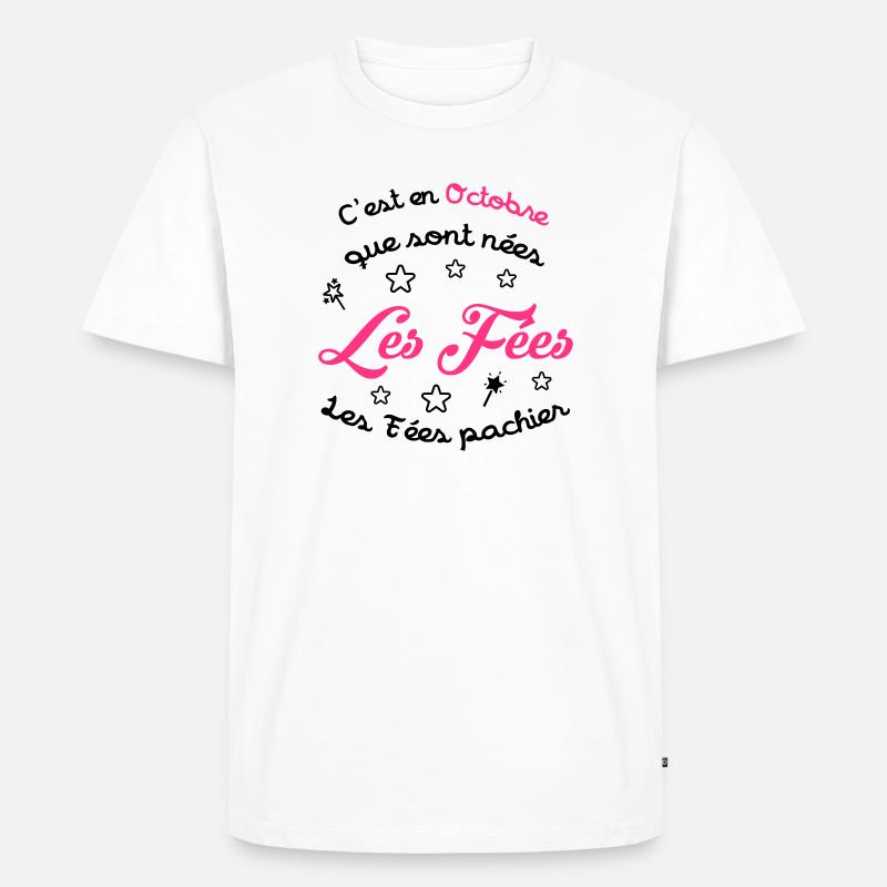 Mädchen / Fee / Prinzessin / Baby - Männer Premium Bio T-Shirt - Weiß