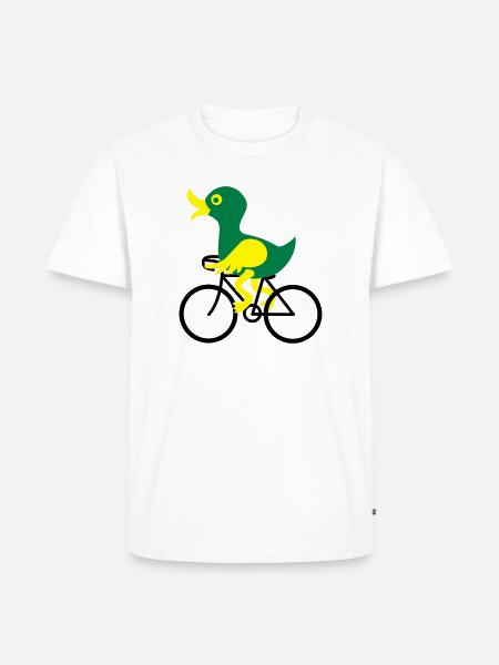 bike - Men's Premium Organic T-Shirt - white