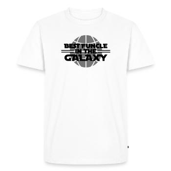 Best funcle in the galaxy - T-shirt Premium bio Homme - blanc - Devant - Nico (187cm)