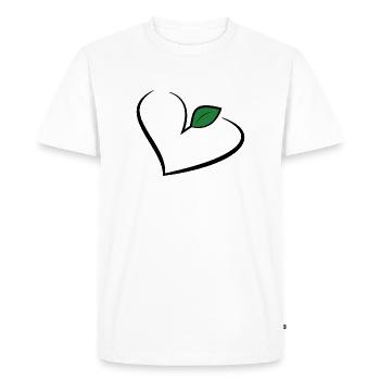 Végétalien végétalien végétalien - T-shirt Premium bio Homme - blanc - Devant - Nico (187cm)