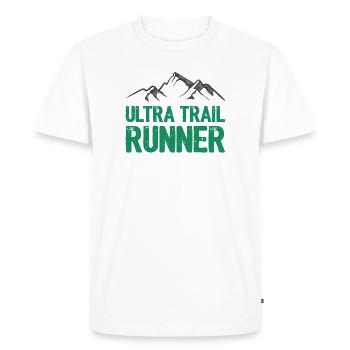 Ultra Trail Runner - T-shirt Premium bio Homme - blanc - Devant - Nico (187cm)
