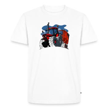 0856 case cart ALT - Men's Premium Organic T-Shirt - white - Front - Nico (187cm)