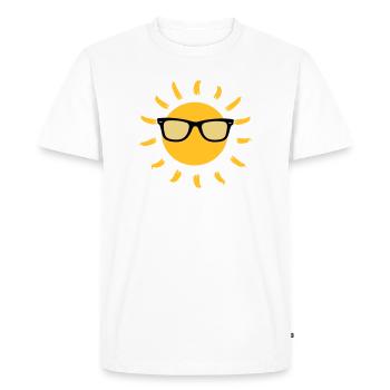 Summer / Sonne / Eté / Holidays / Sun / Soleil - Men's Premium Organic T-Shirt - white - Front - Nico (187cm)