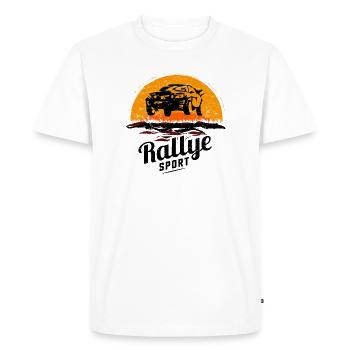 Rallye Sport - Sport automobile - Sport automobile - Turbo - T-shirt Premium bio Homme - blanc - Devant - Nico (187cm)