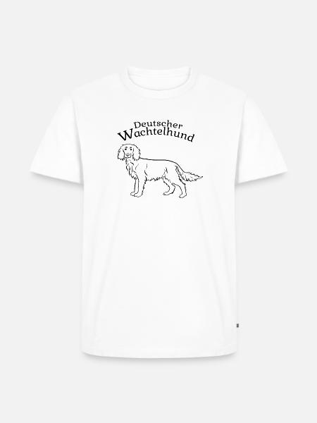 Wachtelhund - Männer Premium Bio T-Shirt - Weiß
