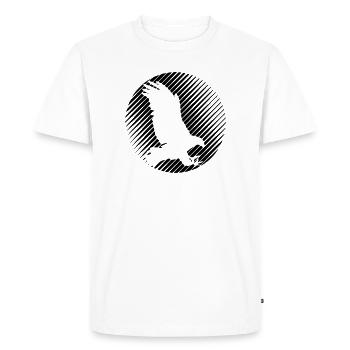 HAWK 0,1 - T-shirt Premium bio Homme - blanc - Devant - Nico (187cm)