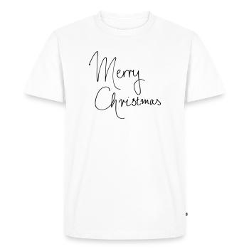 Merry Christmas - Men's Premium Organic T-Shirt - white - Front - Nico (187cm)