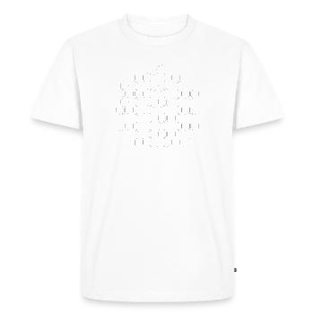 hexagone - T-shirt Premium bio Homme - blanc - Devant - Nico (187cm)