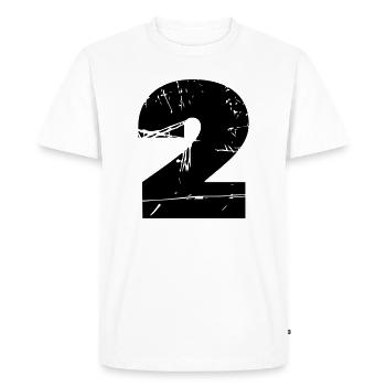 2 - T-shirt Premium bio Homme - blanc - Devant - Nico (187cm)