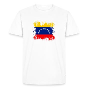 Venezuela (Venezuela) - T-shirt Premium bio Homme - blanc - Devant - Nico (187cm)