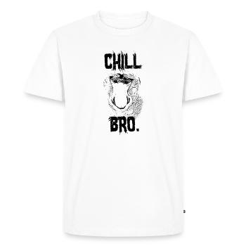 Chill Bro Proboscis Monkey Gift - T-shirt Premium bio Homme - blanc - Devant - Nico (187cm)