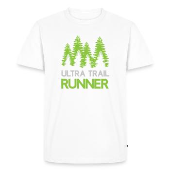 Ultra Trail Runner - T-shirt Premium bio Homme - blanc - Devant - Nico (187cm)