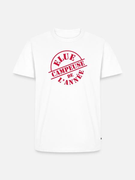 Elue Campeuse de l'année - T-shirt Premium bio Homme - blanc