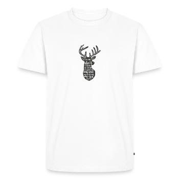 Bible versets de la bible dictons chrétiens jésus dieu - T-shirt Premium bio Homme - blanc - Devant - Nico (187cm)