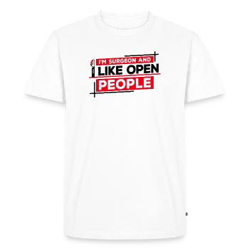 Surgeon Doctor Doctor Specialist Surgery Surgery - Men's Premium Organic T-Shirt - white - Front - Nico (187cm)