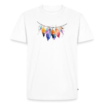 Conception colorée de l’attrape-rêves - T-shirt Premium bio Homme - blanc - Devant - Nico (187cm)