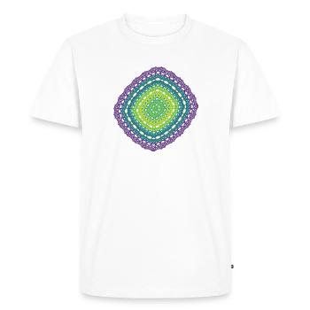 Commandez Chaos Art Diamond Square 4946vir - T-shirt Premium bio Homme - blanc - Devant - Nico (187cm)