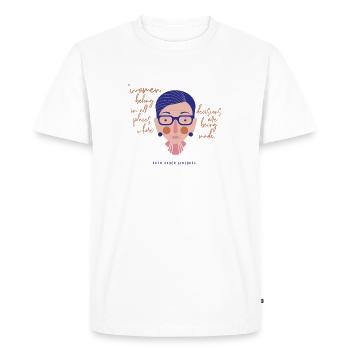 Ruth Bader Ginsburg - T-shirt Premium bio Homme - blanc - Devant - Nico (187cm)