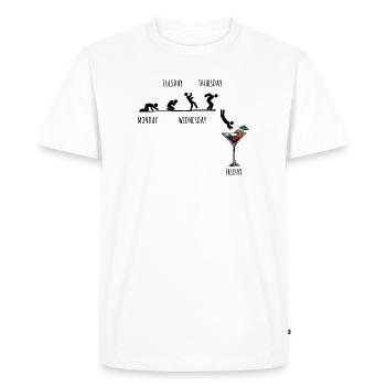 Party partying - Men's Premium Organic T-Shirt - white - Front - Nico (187cm)