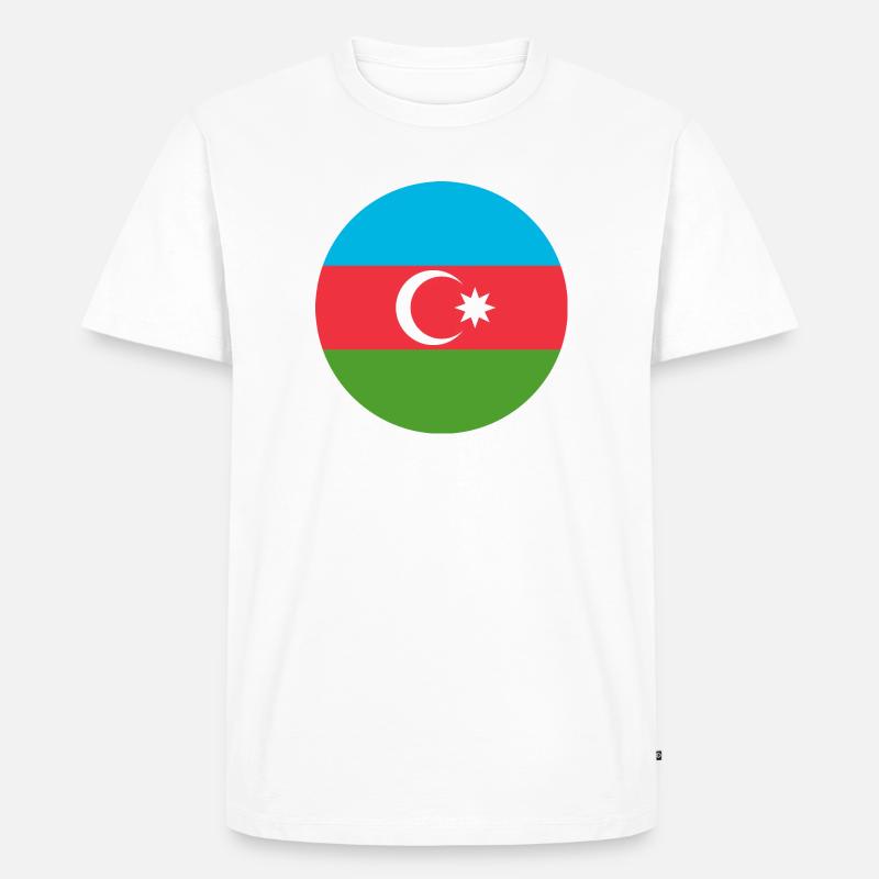Aufkleber Luftwaffe Roundel Aserbaidschan Luftwaffe - Männer Premium Bio T-Shirt - Weiß