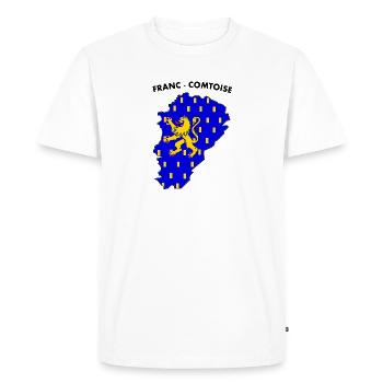 franc-comtoise - T-shirt Premium bio Homme - blanc - Devant - Nico (187cm)